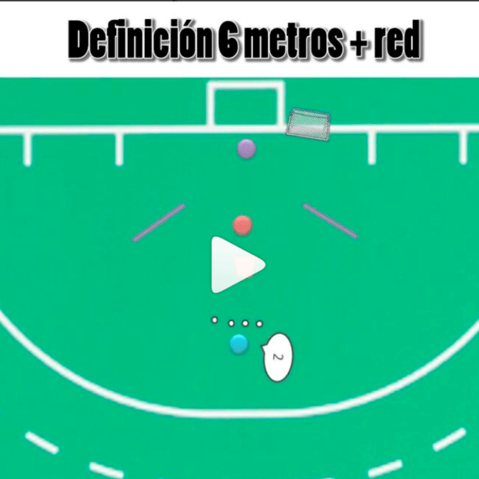 Definición 6 metros hockey red reboteadora
