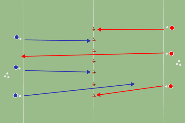 Juego de precisión conos
